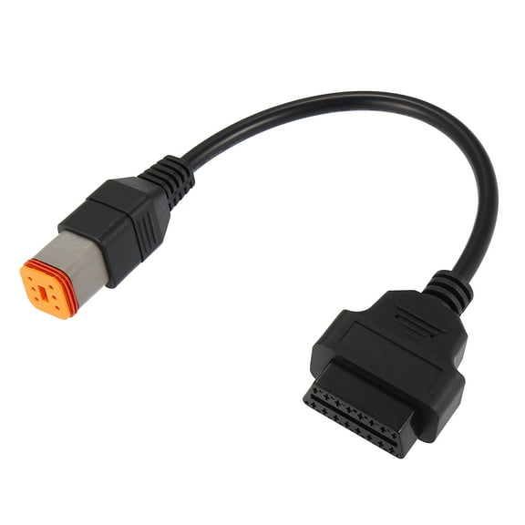 6Pin to OBD2 Diagnostic Scanner Adapter Cable for Harley Davidson Motorbike OBDII 16Pin to 6Pin