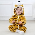 thumbnail image 1 of Pyjama Adorable en Flanelle avec Tissu Polyester pour un Confort et un Style Inégalés (Tigre, 120cm), 1 of 1