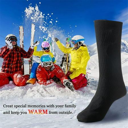 Electric Battery Heated Socks Feet Warmer Heater Ice Fishing Foot Shoe Boot Warm, 1 (Best Utv For Ice Fishing)