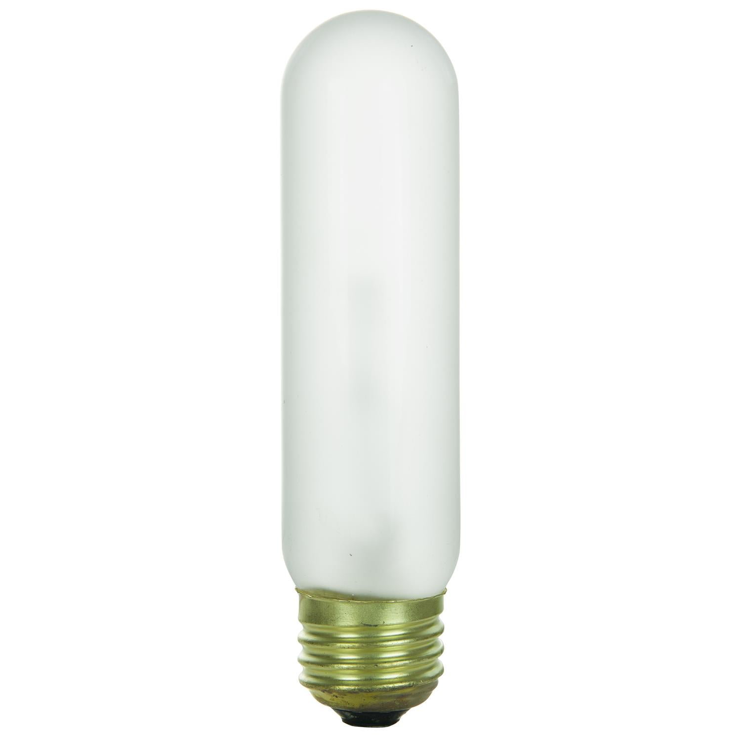Sylvania 25T10/IF # 18492 25 Watt T10 Standard Base Frost Tubular Bulb 2-Pcs 