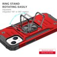 thumbnail image 5 of FIEWESEY for iPhone 14 Pro Max Case, Military Grade Protective Phone Case Cover with Metal Ring Kickstand [Support Magnet Mount] Compatible with iPhone 14 Pro Max - Red, 5 of 7