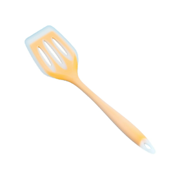 SPRING PARK Silicone Turner Spatula/Slotted Spatula, High Heat Resistant ,  Hygienic One Piece Design, Non Stick Rubber Kitchen Utensil for Fish, Eggs,  Pancakes 