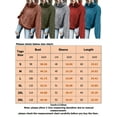 thumbnail image 2 of Frontwalk Womens Turtleneck Sweaters Long Sleeve Pullover Cable Knit Pullover Soft Jumper High Neck Jumper Tops Army Green M, 2 of 2