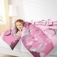 thumbnail image 4 of Homewish Animal Dinosaurs 3-Piece Full Size Comforter Sets For Children Teens,Jungle Wildlife Bedding Comforter Set,Cartoon Dino Lightweight Bedding Sets,Ultra Soft Home Decor,Reversible, 4 of 8