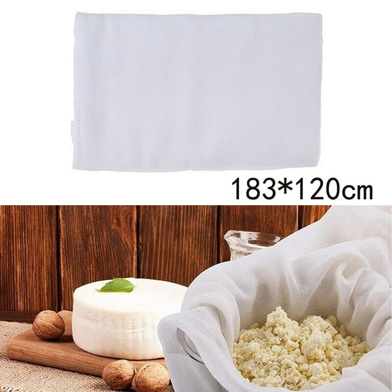 1Pc 72x48 Inch Cheesecloth, Unbleached Cotton Fabric Ultra Fine Reusable  Muslin Cloth for Straining, Cooking, Baking, Home
