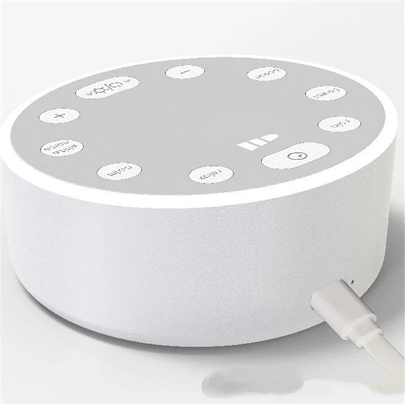 Sleep White Noise Sound Machines Adjustable Light Brightness Compact for Everyone Travel Gift Memory Function