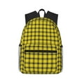 thumbnail image 1 of Balery Yellow Checkered Plaid Mochila para Mujeres y Hombres, Mochila Ligera Casual para Viajes, Mochila Clásica Básica para la Universidad, 1 of 6