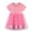 Pink, variant on KYAIGUO Baby Toddler Girls Tutu Princess Dress Summer Party Casual Tulle Dresses Short Sleeve Sundress Cotton Onesies Skirt for 2-7T