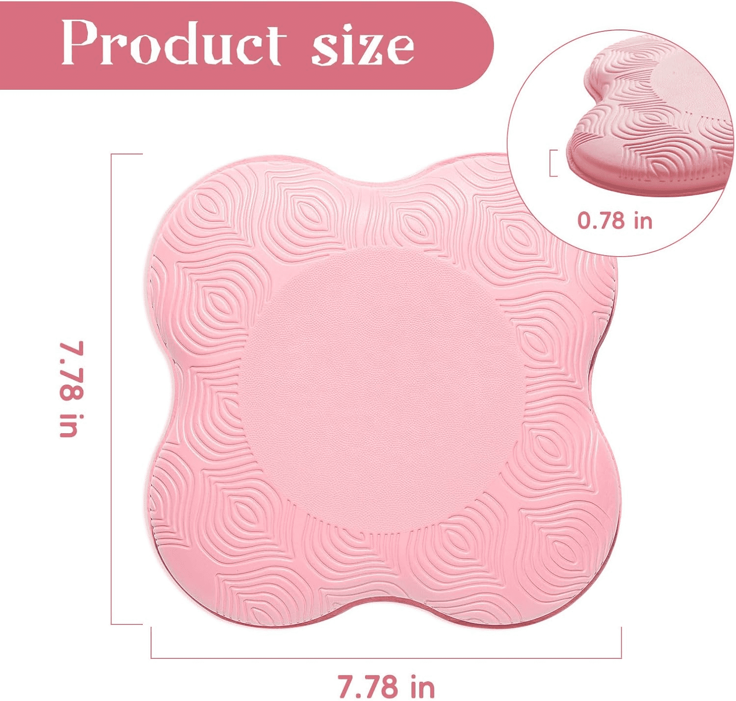 2 Packs Yoga Knee & Elbow Cushions - Extra Thick Foam for Knees, Elbows, Wrists, Hands & Head - Pilates & Kneeling Pads - Support Foam Pads for Women & Men