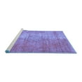 thumbnail image 2 of Ahgly Company Machine Washable Indoor Rectangle Abstract Blue Modern Area Rugs, 7' x 9', 2 of 4