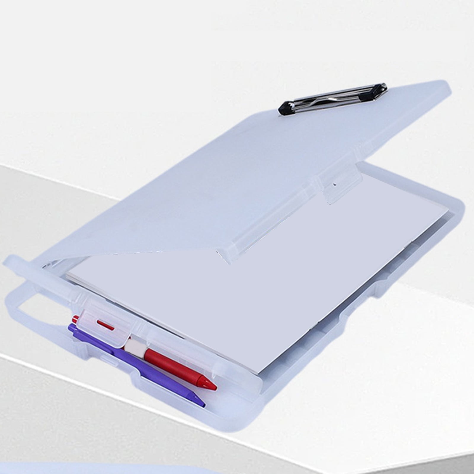 Nursing Clipboard with Document Case Water Resistant File Organiser Box Clipboard Writing Board for Office 254x365mm