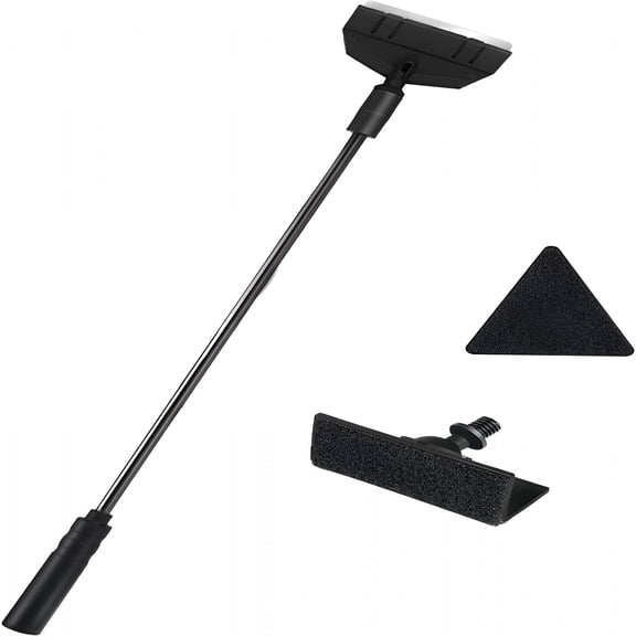 ACDANC Small Fish Tank Cleaner, Aquarium Cleaning Tools, 3 in 1 Glass Cleaner with Algae Scraper, Sponge Brush, for Small Nano Tanks up to 10gal