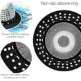 thumbnail image 5 of Shower Drain Hair Catcher/Bathtub Drain Cover/Drain Protector for Pop-Up & Regular Drains(Black), 5 of 7