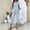 Light Blue, variant on Women's Capri Sets 2 Piece Outfits Asymmetric Top with Wide-Leg Cropped Pants