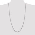 thumbnail image 2 of 14K White Gold necklace Rope chain Diamond-cut 30 in 4 mm, 2 of 5