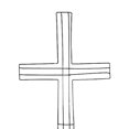 thumbnail image 3 of Marco de corona en cruz Climning Soporte de soporte Guirnalda Trellis Trellis DIY Cruz de pared Marcos de corona para Macarena marco de corona, 3 of 7