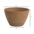 thumbnail image 4 of Root & Vessel Napa Bowl Planter, Rust, 16", 4 of 5