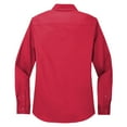 thumbnail image 6 of Yellow Rooster Womens Long Sleeve Easy Care Shirt Red/Light Stone 5XL, 6 of 6
