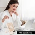 thumbnail image 5 of Q3 Desk Fan Portable Personal Fan Digital DIsplay 5 Wind Speeds Adjustable Electric Cooling Fan USB Rechargeable for Home Office Use, 5 of 5