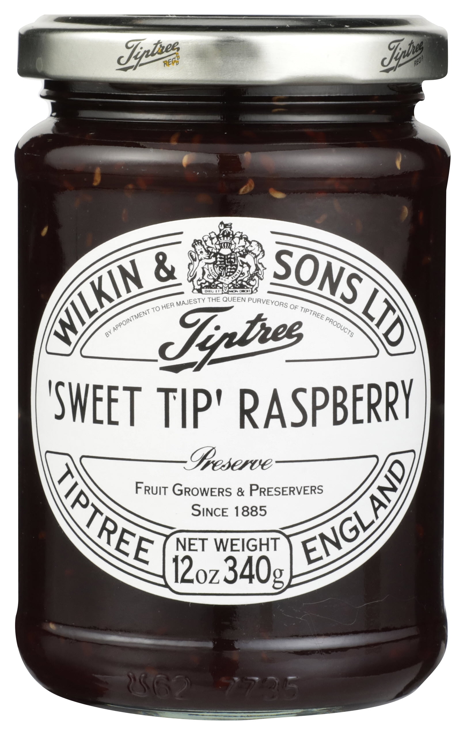 Tiptree Sweet Tip Raspberry Preserve Jar, 12 oz