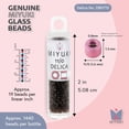 thumbnail image 3 of Miyuki Delica Seed Beads – Size 11/0 (1.6 mm), DB0715, Transparent Taupe, 7.2 g, Approx. 1440 Beads, 3 of 7
