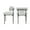White&Black, variant on Roundhill Furniture Burbank Modern Round Boucle Dining Chairs, Set of 2, White