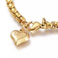 thumbnail image 2 of QQTDFG Stainless Steel Charm Bracelet Valentine's Box Lobster Heart Love 8.5" 5mm Z218-default, 2 of 2