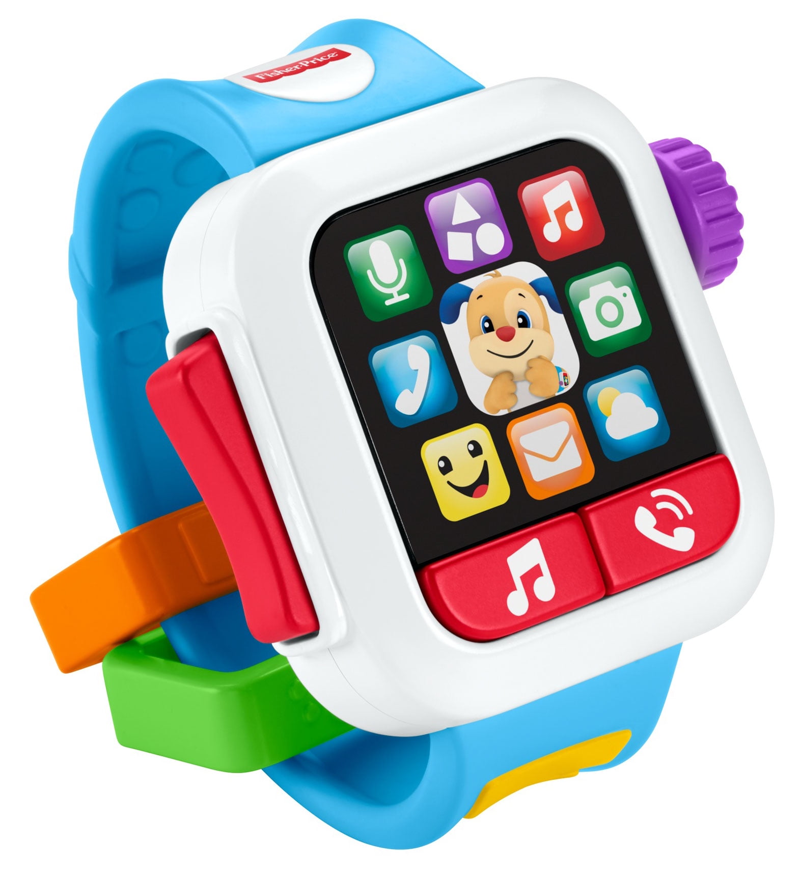 Fisher-Price Laugh & Learn Time to Learn Smart Watch Musical Baby Toy Inc Batt 