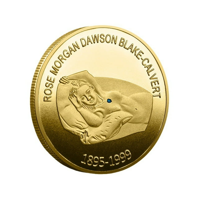 Plancha con diseño del Titanic Coin Rose de Dawson, 35 g, 4 cm de diámetro