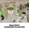 thumbnail image 3 of Hanging Plant Pot Hanging Flower Baskets Chain Hanger Flower Pot Hydroponic Tower Outdoor Vase Hanging Window Planter, 3 of 6