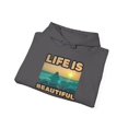 thumbnail image 4 of LIFE IS BEAUTIFUL Motivational Unisex Heavy Blend™ Hooded Sweatshirt, 4 of 4