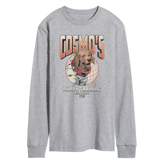 Marvel Guardians of the Galaxy - Cosmos Puppy Training - Men's Long Sleeve Graphic T-Shirt