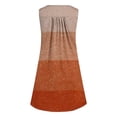 thumbnail image 4 of SDNall Robe Sans Manches à Col Rond pour Femmes, Imprimée de Couleurs Flash, avec Boutons, 4 of 9