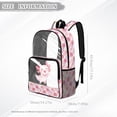 thumbnail image 7 of Xoenoiee Axolotl Cherry Blossom Print 17 Inch Backpack for Kids Girls 17 Inch Clear Backpacks Transparent Large Schoolbag PVC See Through Bookbag Rucksack Satchel for Kindergarten Primary Student, 7 of 7