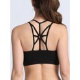 thumbnail image 3 of Tinglu Cross Strap Sport Bra Women Padded Push Up Bras Gym Workout Fitness Vest Brassieres, 3 of 8