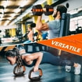 thumbnail image 3 of ARVAKOR 66Lbs Adjustable Dumbbell Set – Octagonal Anti-Roll Design, Non-Slip Grip, Versatile Weights with Barbell, Kettlebell, Push-Up Options, Orange, 3 of 9