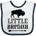 thumbnail image 3 of Inktastic Little Brother Native Buffalo Boys Baby Bib, 3 of 4
