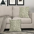 thumbnail image 3 of Olive Green Floral Pillow Covers 20x20 Set of 2 Vintage Rustic Old Style Cute Small Flower Green Cream Print Decorative Outdoor Pillowcases Farmhouse Throw Cushion Case Decor for Couch Sofa Bed, 3 of 6