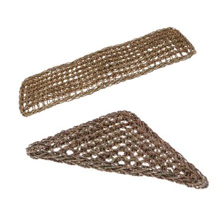 2xNatural Grass Fibers Hammock Bed Small Animals Hammock For Gecko