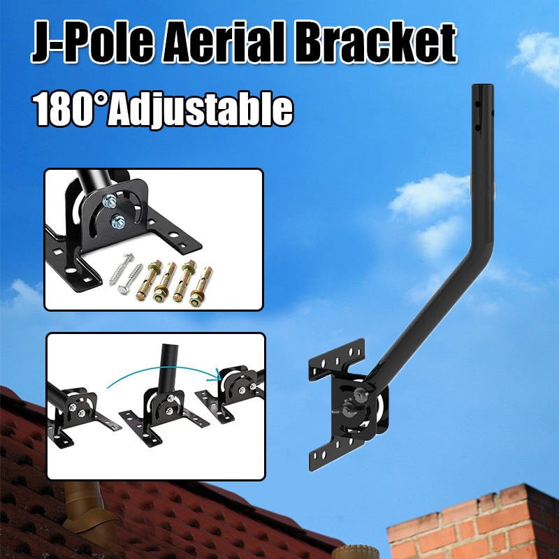 Leadzm G01 Universal 180°Adjustable TV Antenna JPole Aerial Bracket