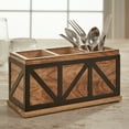thumbnail image 2 of Split P Urban Farmhouse Modern Wood and Metal Utensil Caddy, 2 of 3