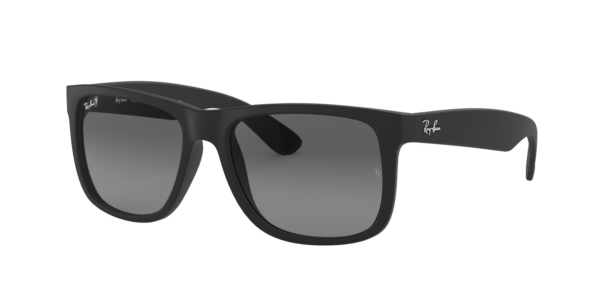 RAY BAN Justin Series Sunglasses RB4165F 622/55 Black Rubber