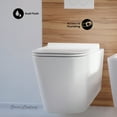thumbnail image 2 of Concorde Wall-Hung Toilet Bundle 0.8/1.6 GPF Dual Flush in Glossy White with White Flush Plate, 2 of 13