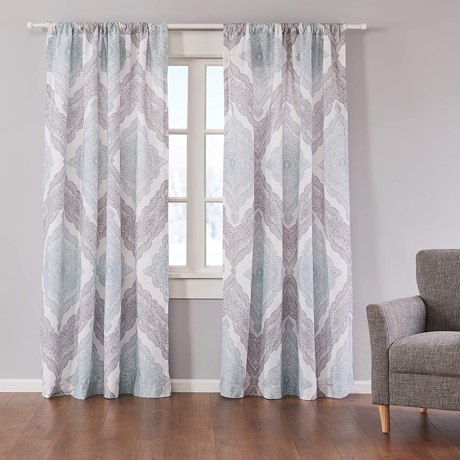 Levtex Home - Montclair - Window Panel With Rod Pocket - One Curtain 