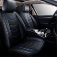 thumbnail image 3 of 1 Pcs Universal Car Front Seat Mat Covers PU Leather Breathable Cushion Pad Set Exquisite Workmanship Comfortable Antibacterial, 3 of 4