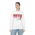thumbnail image 6 of Women's Christmas Sweatshirt Merry Retro Heavy Blend™ Crewneck Sweatshirt, 6 of 9