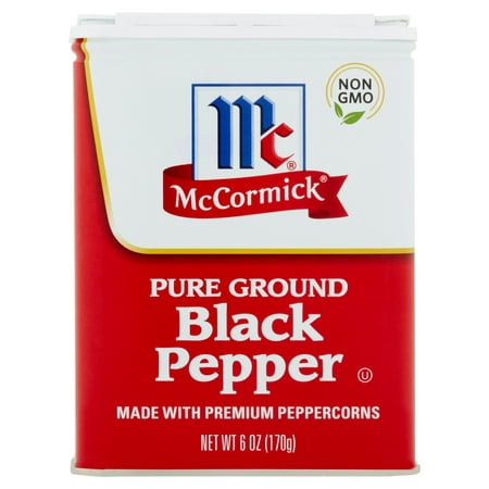 McCormick Pure Ground Black Pepper, 6 oz