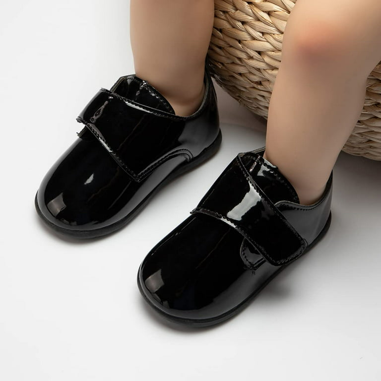 Infant Boy Shoes PU Leather Loafers Rubber and Soft Sole Wedding Dress Toddler Girl Baby Walking Shoes - Walmart.com