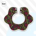 thumbnail image 4 of Hirioo Burgundy Peony Flowers for Baby Cotton Petal Bib Drool Bibs for Baby Boy Unisex, 4 of 9