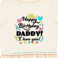 thumbnail image 4 of Inktastic Happy Birthday, Daddy I Love You Girls Toddler Dress, 4 of 5